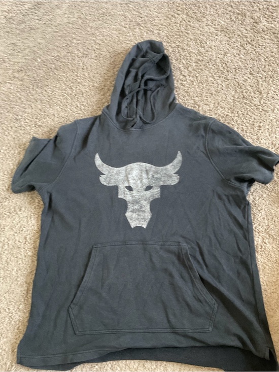 Under Armour Other - Men’s XL used as is Project Rock Under armour black terry short sleeve hoodie